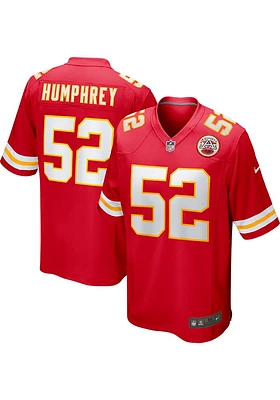 Creed Humphrey  Nike Kansas City Chiefs Red Home Game Football Jersey