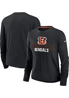 Nike Cincinnati Bengals Womens Black Team LS Tee