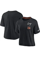 Nike Cincinnati Bengals Womens Black Pocket Short Sleeve T-Shirt