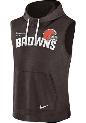 Nike Cleveland Browns Brown Primetime Althletic Short Sleeve Hoods