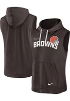 Nike Cleveland Browns Brown Primetime Althletic Short Sleeve Hoods