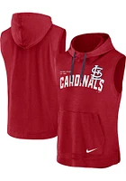 Nike St Louis Cardinals Red Sleeveless Lightweight Hood Short Sleeve Hoods