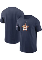 Nike Houston Astros Navy Blue Gold Logo Short Sleeve T Shirt