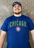 Nike Chicago Cubs Blue Local Outfield Walls Short Sleeve T Shirt