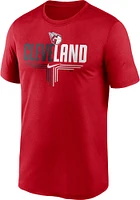 Nike Cleveland Guardians Red Local Flying C Short Sleeve T Shirt