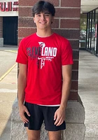 Nike Cleveland Guardians Red Local Flying C Short Sleeve T Shirt
