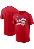 Nike Philadelphia Phillies Red Local Welcome To Phila Short Sleeve T Shirt
