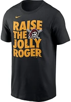 Nike Pittsburgh Pirates Black Local Jolly Roger Flag Short Sleeve T Shirt
