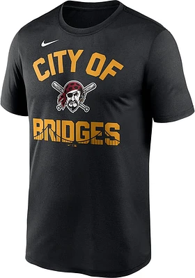 Nike Pittsburgh Pirates Black Local City Saying Short Sleeve T Shirt