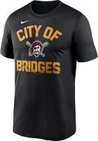 Nike Pittsburgh Pirates Black Local City Saying Short Sleeve T Shirt