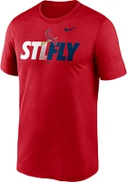 Nike St Louis Cardinals Red Local Team Fly Short Sleeve T Shirt