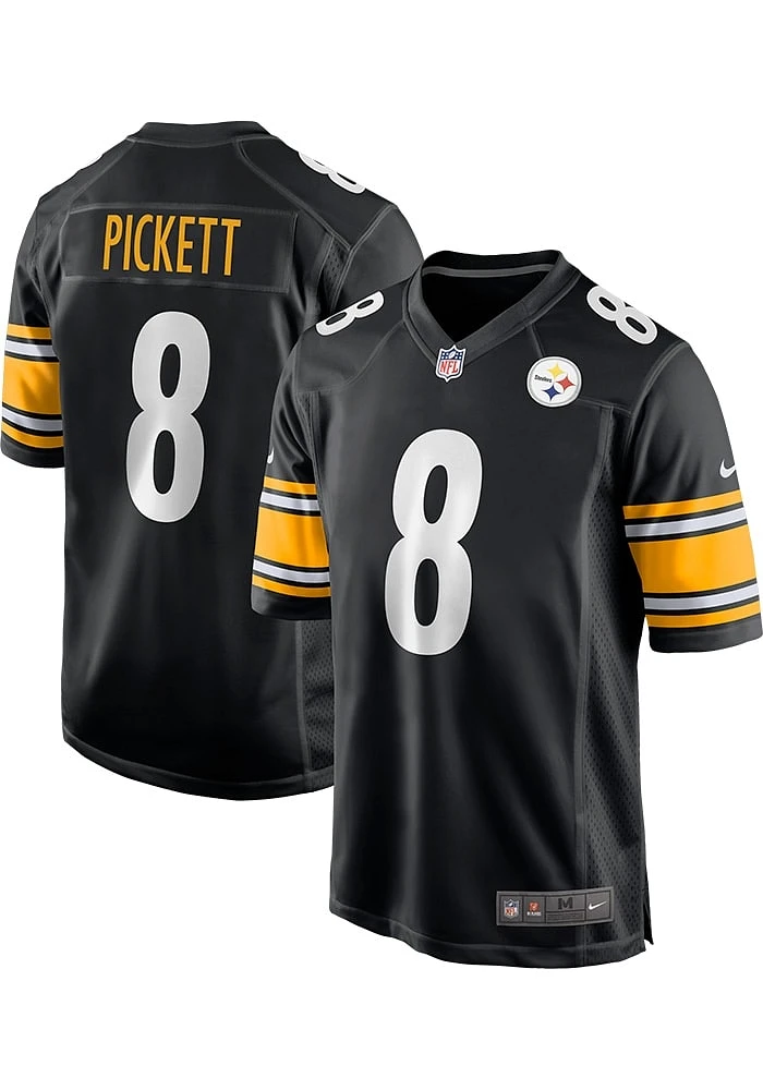 Kenny Pickett Nike Pittsburgh Steelers Black HOME Football Jersey