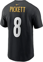 Kenny Pickett Pittsburgh Steelers Black Name and Number Short Sleeve Player T Shirt
