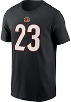 Daxton Hill Cincinnati Bengals Black Name and Number Short Sleeve Player T Shirt