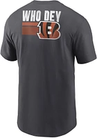 Nike Cincinnati Bengals Grey BLITZ TEAM ESSENTIAL Short Sleeve T Shirt