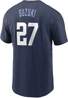 Seiya Suzuki Chicago Cubs Navy Blue City Connect Short Sleeve Player T Shirt