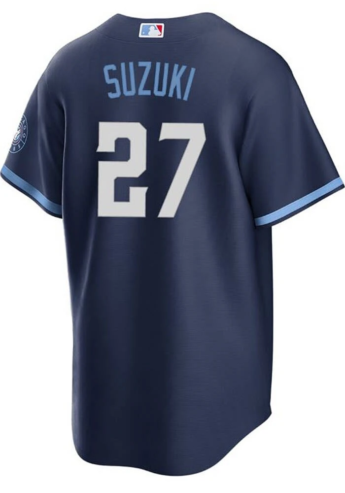 Seiya Suzuki Chicago Cubs Mens Replica City Connect Jersey - Navy Blue