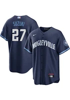 Seiya Suzuki Chicago Cubs Mens Replica City Connect Jersey - Navy Blue