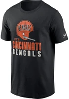 Nike Cincinnati Bengals Black HELMET ESSENTIAL Short Sleeve T Shirt