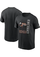 Nike Cincinnati Bengals Black REWIND LOCKUP Short Sleeve T Shirt