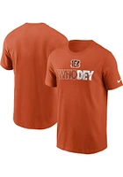 Nike Cincinnati Bengals Orange LOCAL ESSENTIAL Short Sleeve T Shirt