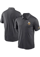 Nike Minnesota Vikings Mens Grey FRANCHISE Short Sleeve Polo