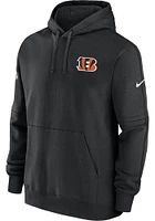 Nike Cincinnati Bengals Mens Black Sideline Club Fleece Long Sleeve Hoodie