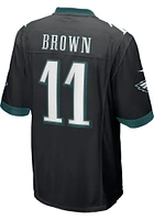 AJ Brown  Nike Philadelphia Eagles Black Alternate Game Football Jersey