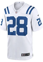 Jonathan Taylor  Nike Indianapolis Colts White ROAD GAME Football Jersey