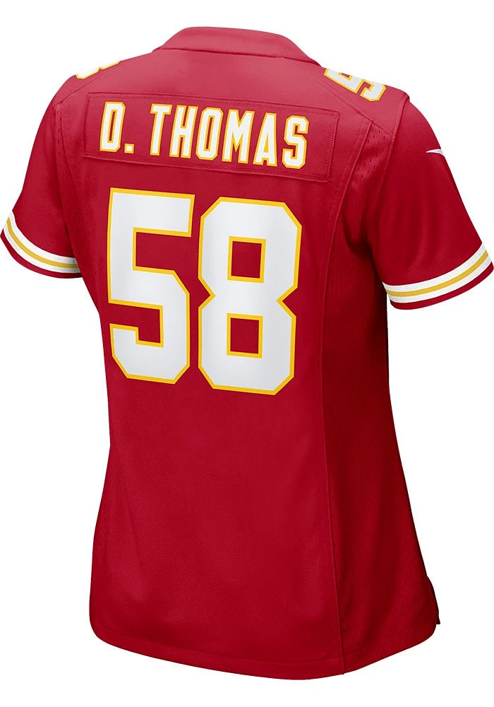 Derrick Thomas Nike Kansas City Chiefs Womens Red HOME Football Jersey