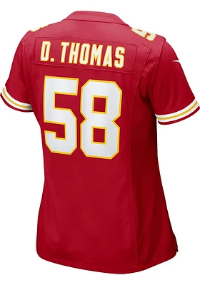 Derrick Thomas  Nike Kansas City Chiefs Womens Red HOME Football Jersey