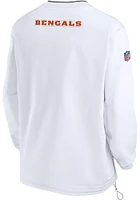 Nike Cincinnati Bengals Mens White Sideline Repel Woven Windshirt Pullover Jackets