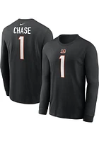 Ja'Marr Chase Cincinnati Bengals Black Player Long Sleeve T Shirt