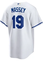 Michael Massey Kansas City Royals Mens Replica Home Jersey - White