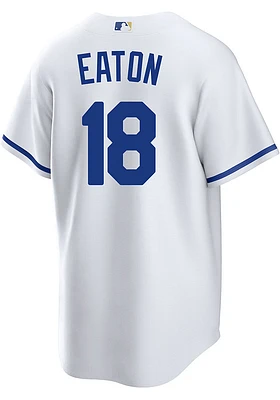 Nate Eaton Kansas City Royals Mens Replica Home Jersey - White