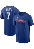 Trea Turner Philadelphia Phillies Name Number Short Sleeve Player T Shirt