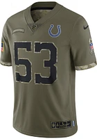 Shaquille Leonard Nike Indianapolis Colts Mens Olive SALUTE TO SERVICE Limited Football Jersey