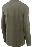 Nike Cleveland Browns Olive SALUTE TO SERVICE Long Sleeve T Shirt