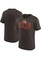 Nike Cleveland Browns Brown EXCEED Short Sleeve T Shirt