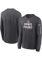Nike Cleveland Browns Brown TEAM SLOGAN Long Sleeve T Shirt