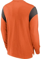 Nike Cleveland Browns Orange HISTORIC Sleeve STRIPE Long Fashion T Shirt