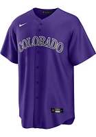Larry Walker Colorado Rockies Mens Replica Alt Jersey - Purple
