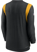 Nike Pittsburgh Steelers Black SIDELINE DRI-FIT PLAYER Long Sleeve T-Shirt