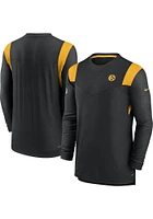 Nike Pittsburgh Steelers Black SIDELINE DRI-FIT PLAYER Long Sleeve T-Shirt