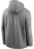Nike Kansas City Chiefs Mens Grey REWIND CLUB Logo Long Sleeve Hoodie