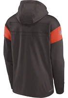 Nike Cleveland Browns Mens Brown SIDELINE HOODIE TOP Logo Hood