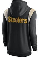 Nike Pittsburgh Steelers Mens Black TF FULL Long Sleeve Zip