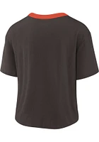 Nike Cleveland Browns Womens Brown Fan High Short Sleeve T-Shirt