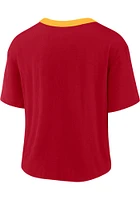 Nike Kansas City Chiefs Womens Red Fan High Short Sleeve T-Shirt