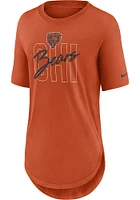 Nike Chicago Bears Womens Orange City Love Short Sleeve T-Shirt